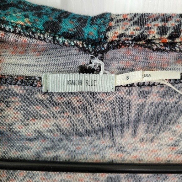 Urban Outfitters Kimchi Blue Multicolor Abstract Floral Cardigan Sweater Size S - Picture 4 of 5